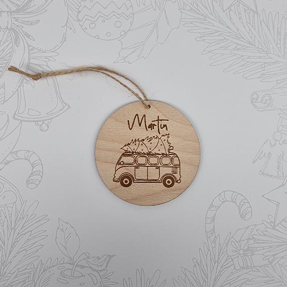 Anhänger Weihnachten VW Bus