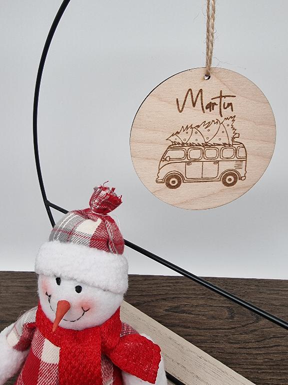 Anhänger Weihnachten VW Bus