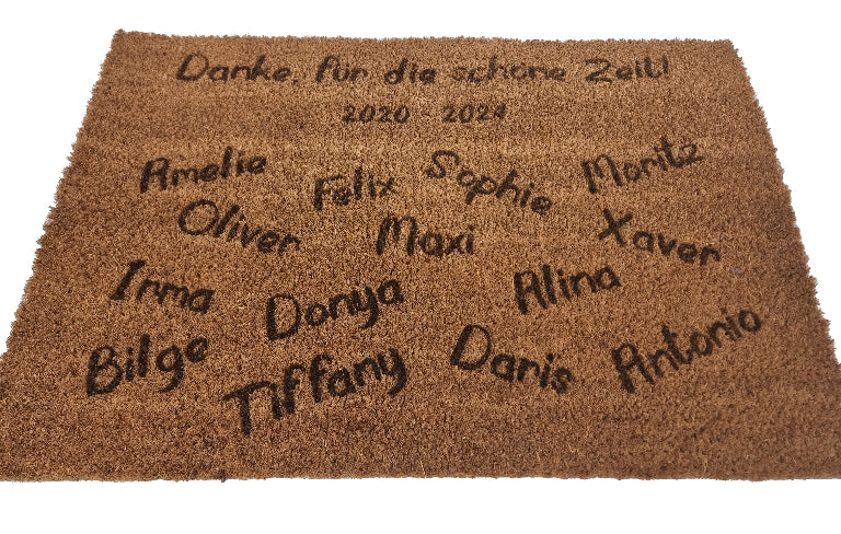 Fußmatte personalisiert
