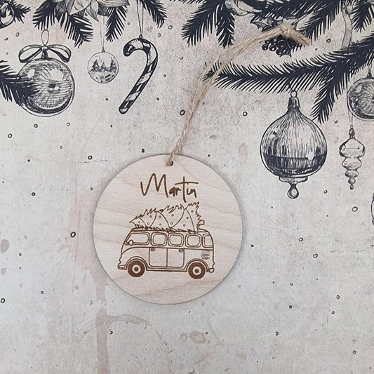 Anhänger Weihnachten VW Bus