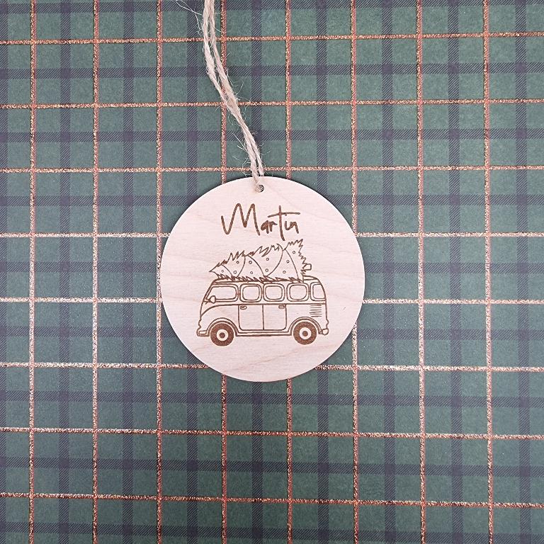 Anhänger Weihnachten VW Bus