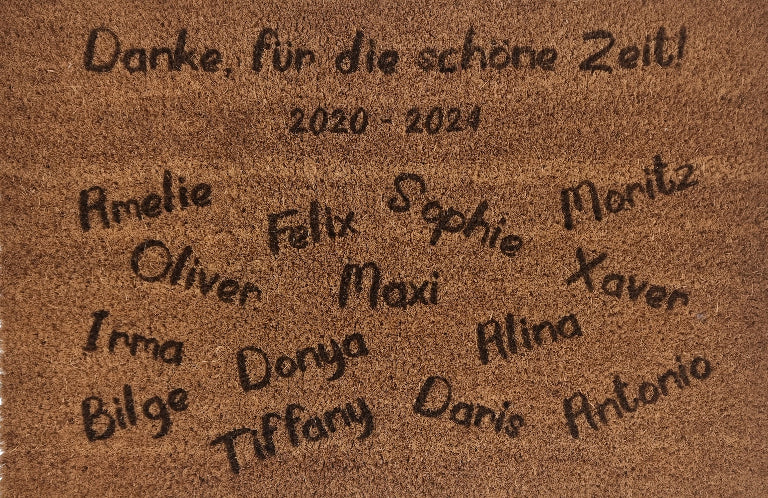 Fußmatte personalisiert